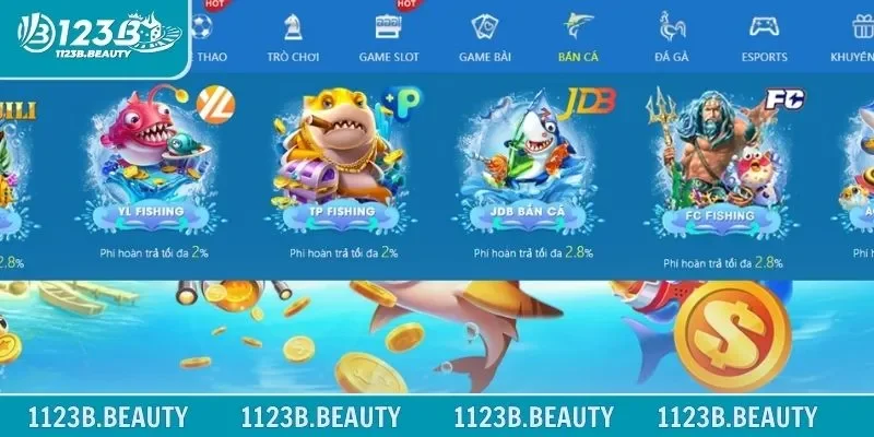 Sơ lược về sảnh bắn cá 123B cho tất cả thành viên